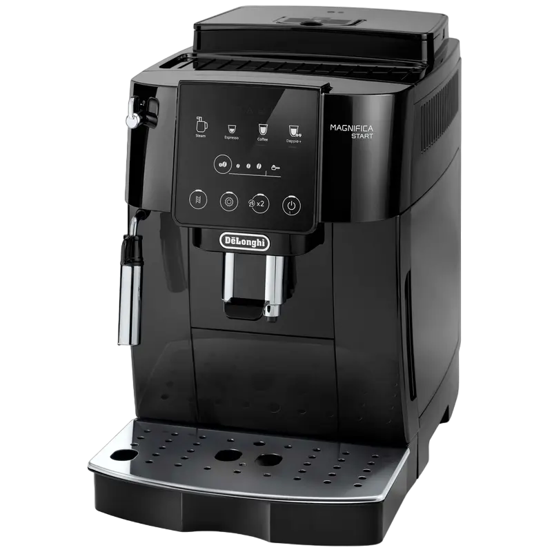 Espressor automat DeLonghi ECAM220.21.B 1450W 15 bar cu rasnita, vedere posterioară