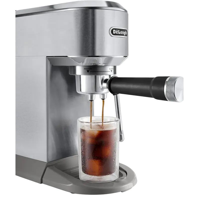 Espressor manual DeLonghi EC 890.M Dedica Maestro inox, detaliu interfață