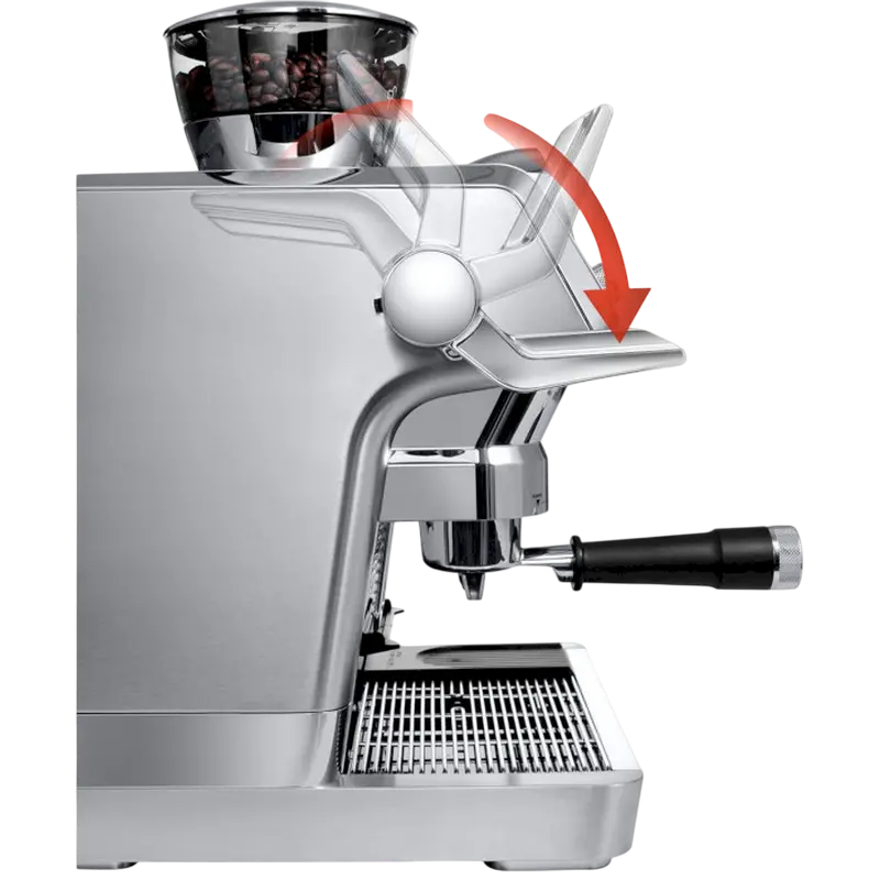 Espressor automat DeLonghi EC 9865.M inox 19 bar cu rasnita, detaliu interfață