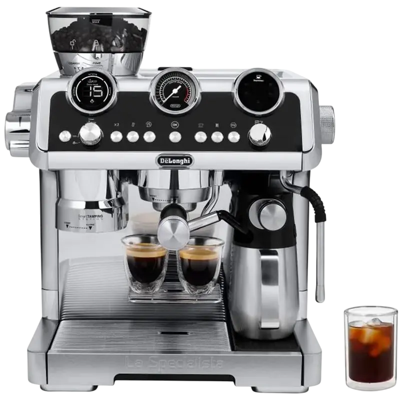 Espressor automat DeLonghi EC 9865.M inox 19 bar cu rasnita, ambalaj