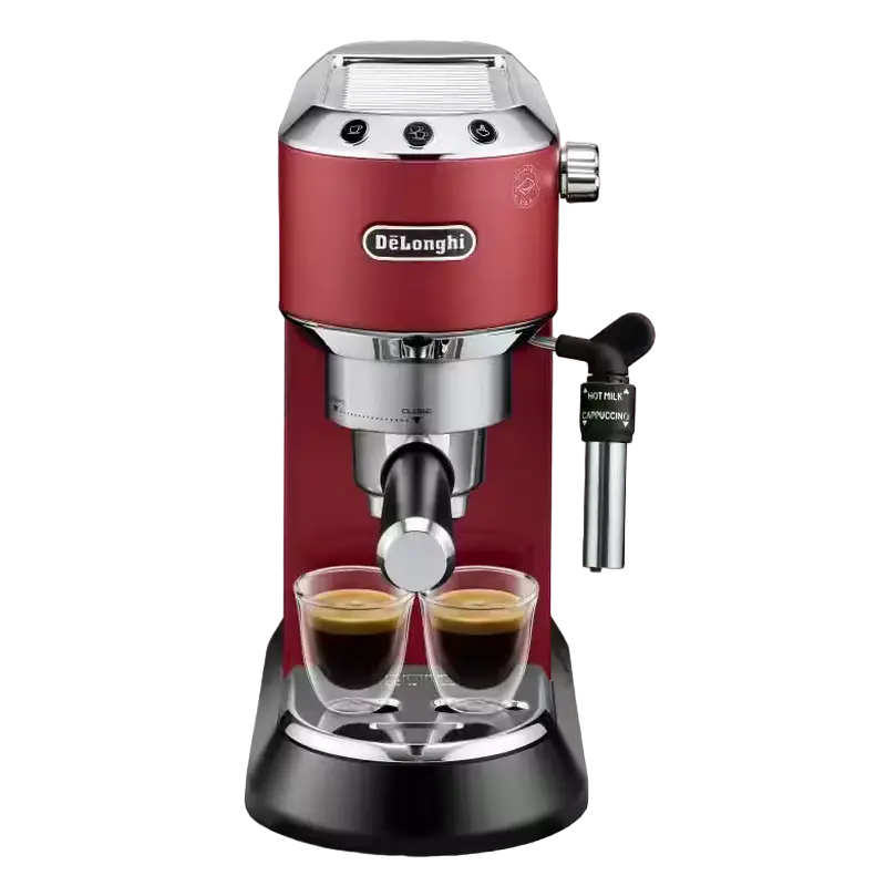 Espressor manual DeLonghi EC685R Dedica 15 bar 1.1 L Rosu