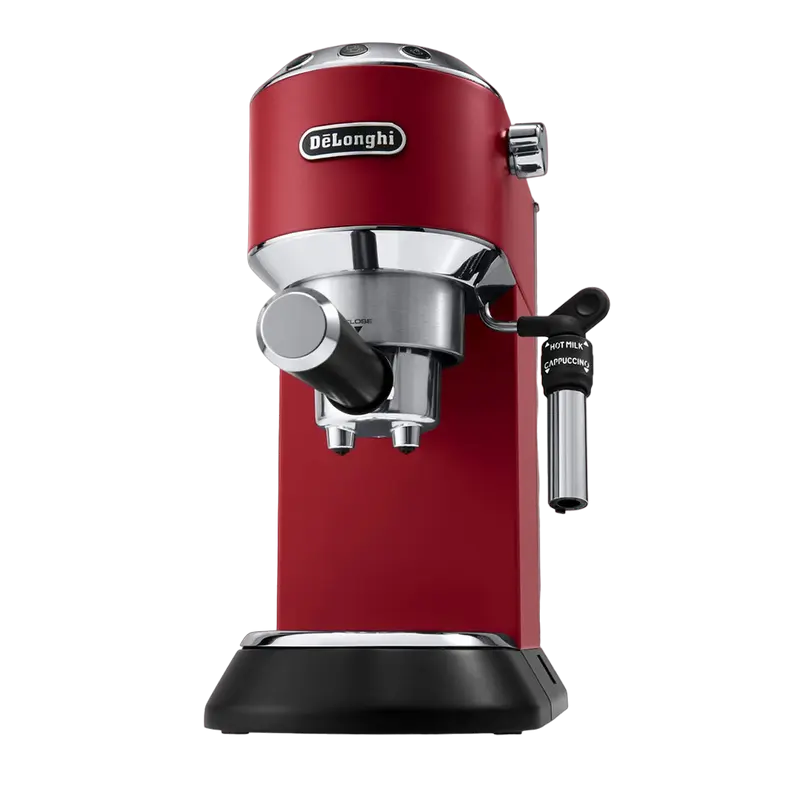 Espressor manual DeLonghi EC685R Dedica 15 bar 1.1 L Rosu, detaliu interfață