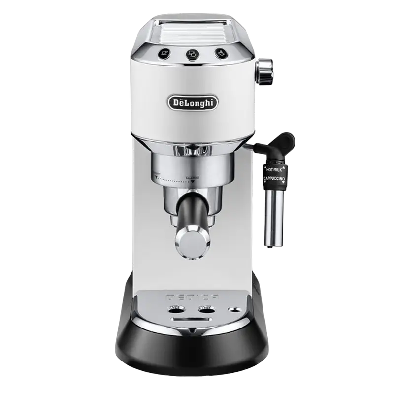 Espressor manual DeLonghi EC685W Dedica alb, 15 bar, ambalaj