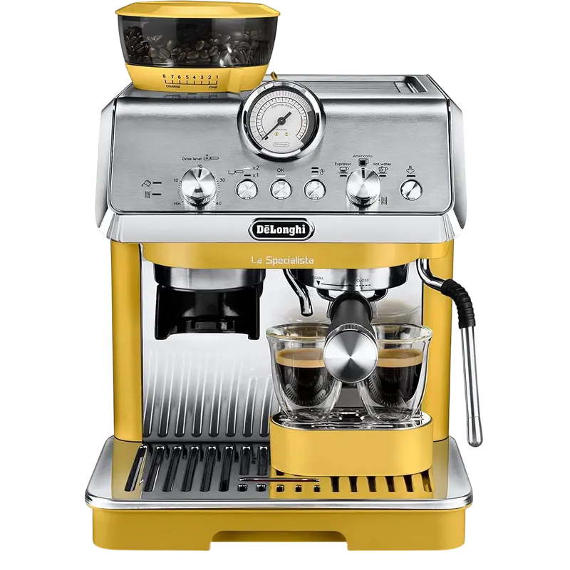 Espressor manual DeLonghi EC9155.YE, 15 bar, galben