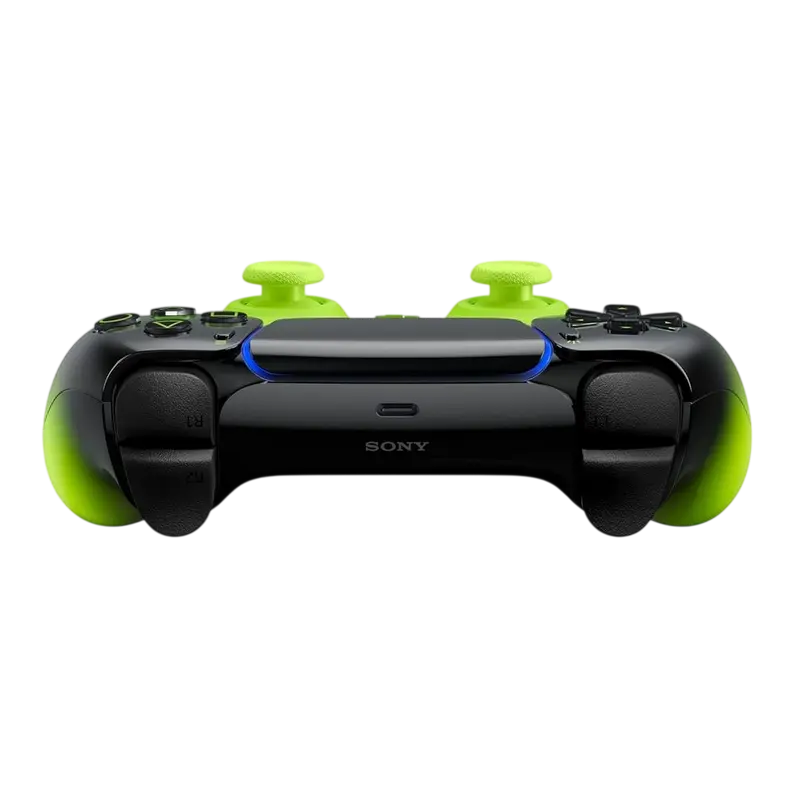 Controller wireless Sony DualSense PS5 Remix Green, vedere posterioară