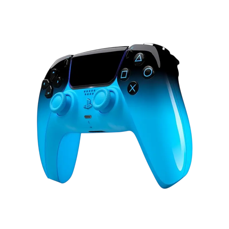 Controller wireless Sony DualSense PS5 Rhythm Blue, vedere laterală