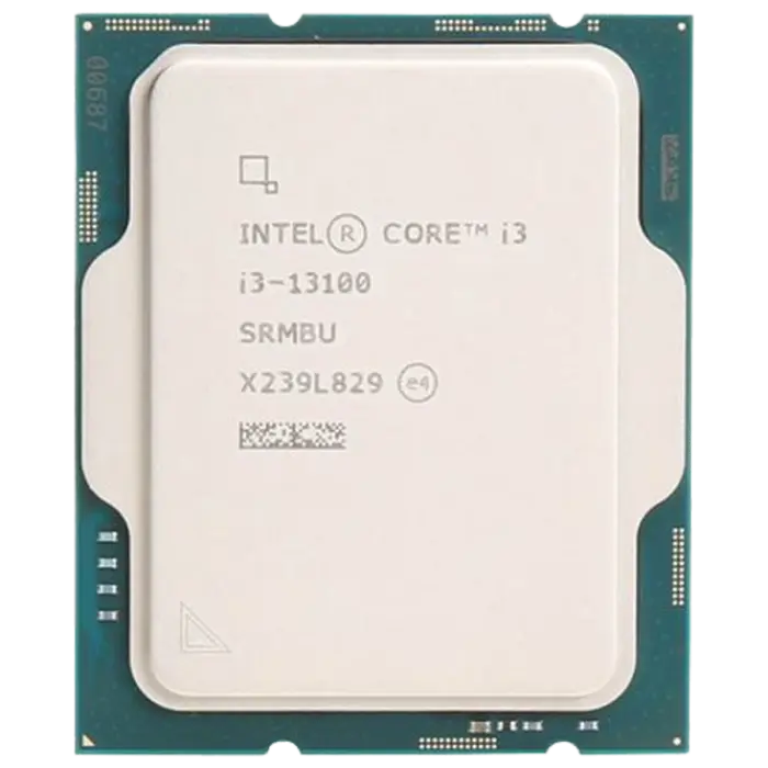 CPU Intel Core i3-13100 3.4-4.5GHz (4P+0E/8T,12MB,S1700, 10nm, Integ. UHD Graphics 730, 60W) Tray