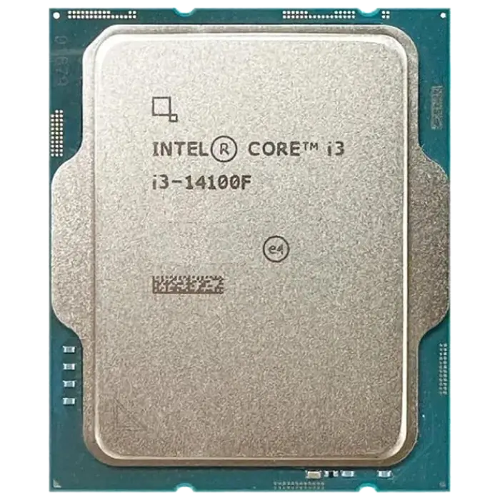 CPU Intel Core i3-14100F 3.5-4.7GHz (4P+0E/8T,12MB,S1700, 10nm, No Integ. UHD Graphics, 60W) Tray