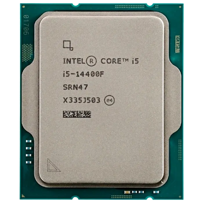 CPU Intel Core i5-14400F 2.5-4.7GHz (6P+4E/16T,20MB,S1700, 10nm, No Integ. Graphics, 65W) Tray