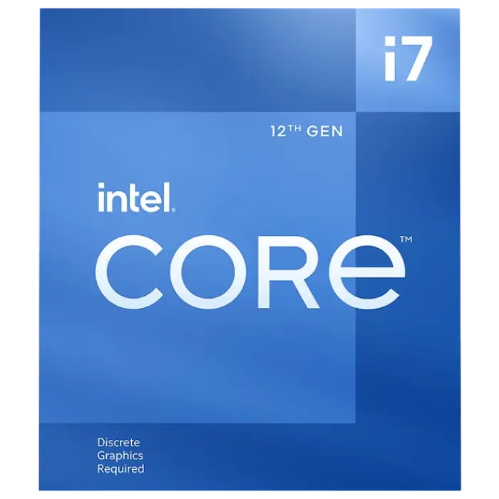 CPU Intel Core i7-12700F 2.1-4.9GHz (8P+4E/20T, 25MB,S1700,10nm, No Integ. UHD Graphics, 65W) Box