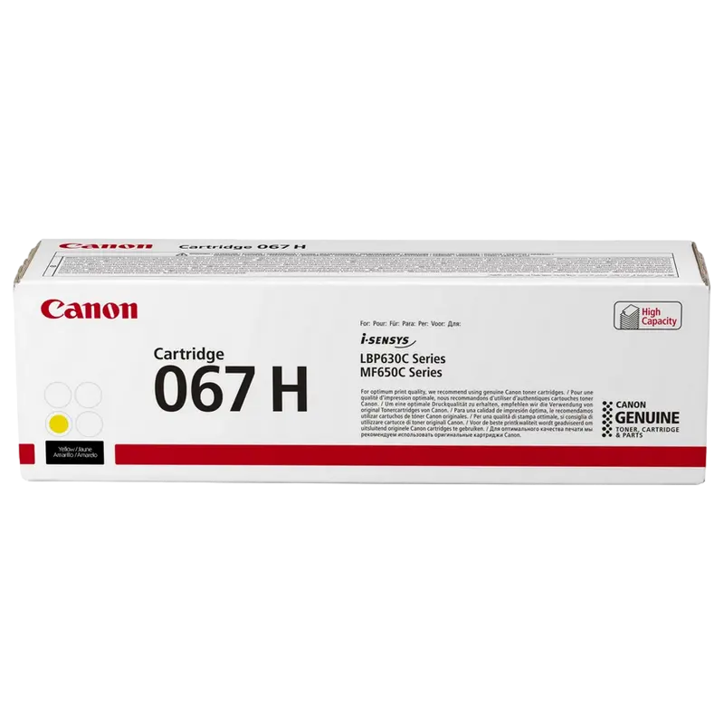 Canon Laser Cartridge CRG-067H, Yellow