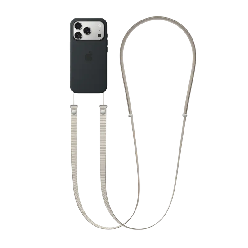 Crossbody Strap iPhone Light Gray