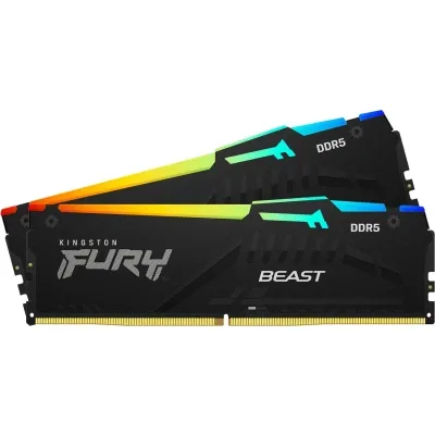 Kingston DDR5 2x16GB/6000 Fury Beast RGB Black, vedere alternativă