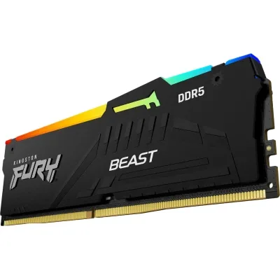 Kingston DDR5 32GB 5600 Beast RGB XMP Fury (ex.HyperX), vedere laterală