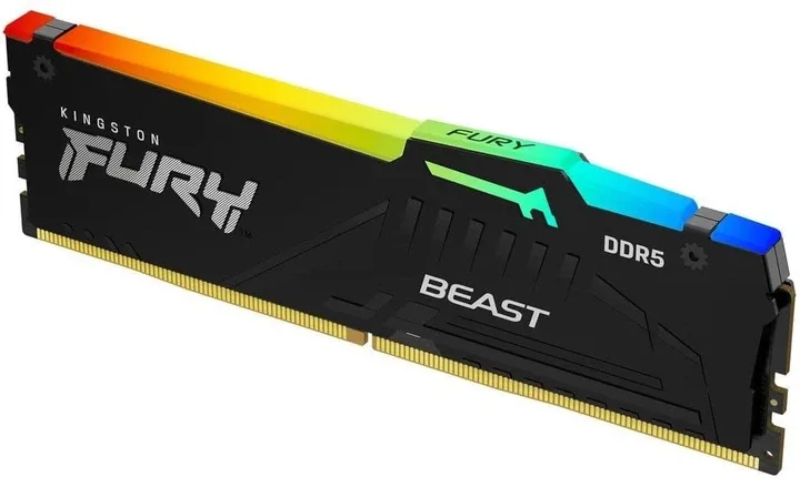 Kingston Fury DDR5 32GB 6400MHz Beast RGB EXPO (KF564C32BBEA-32), vedere laterală