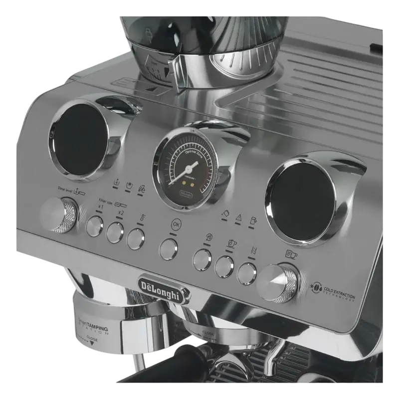 DeLonghi EC 9885.M espressor 1450W cu carcasa metalica, vedere posterioară