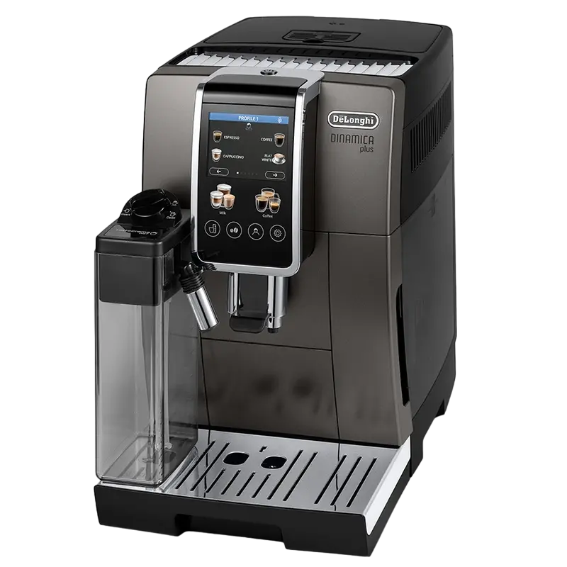 Espressor DeLonghi ECAM 380.95.TB 15 bar, vedere laterală