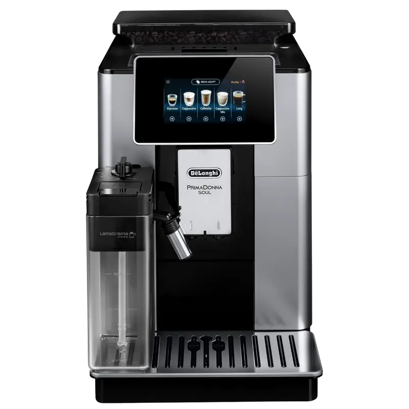 DeLonghi ECAM610.55.SB PrimaDonna Soul 1450W, detaliu interfață