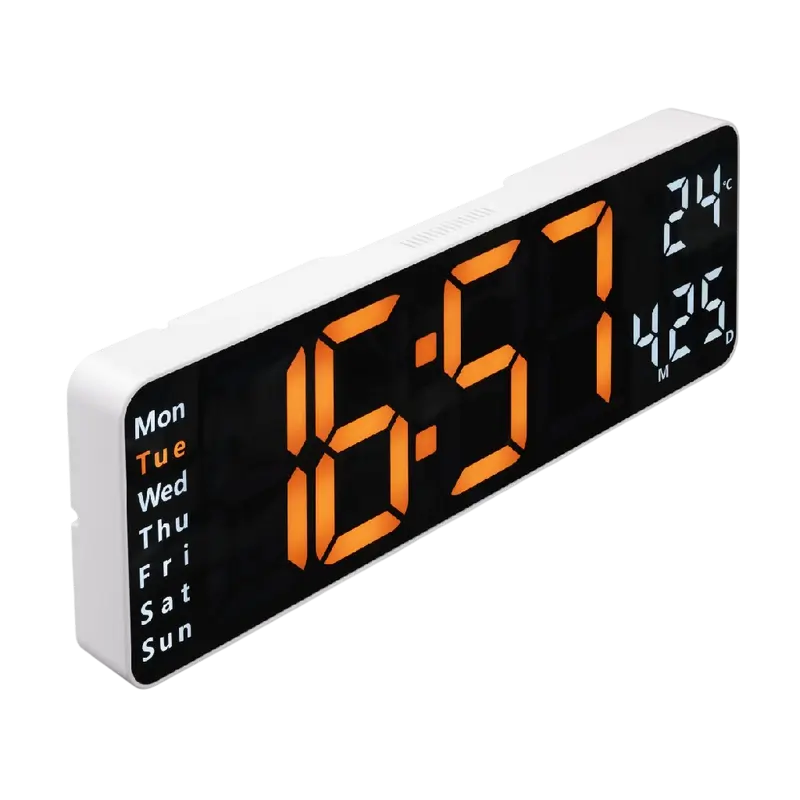 Digital Wall Clock Hama Santa Cruz (Thermometer) 222224 White