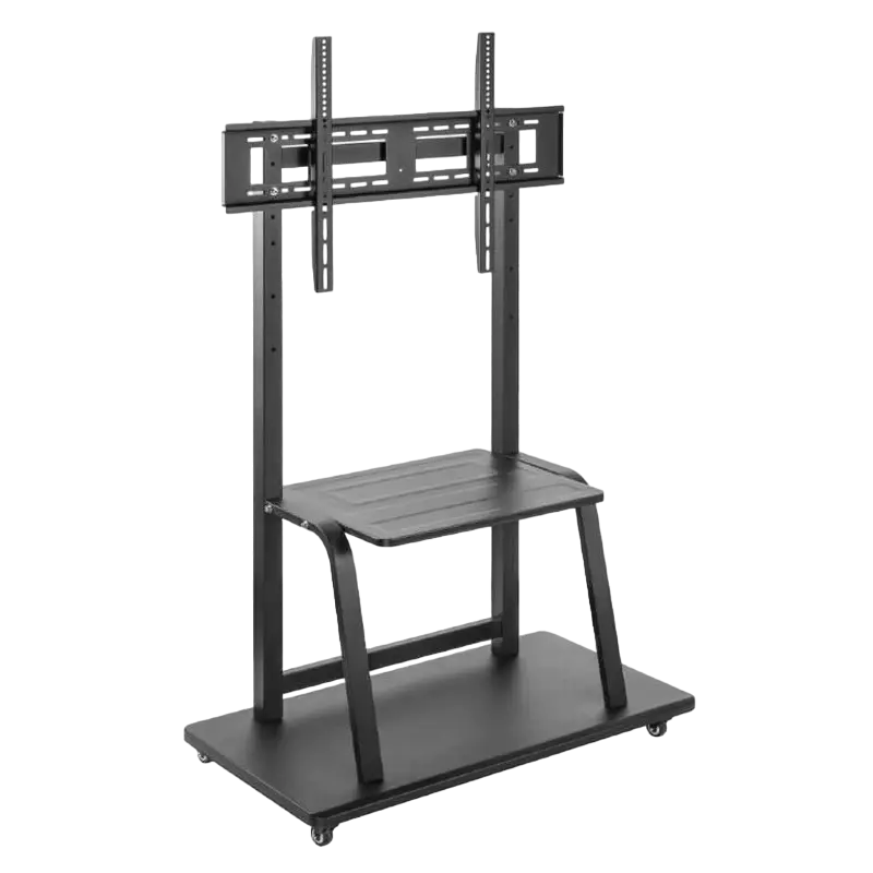 Display/TV Mount Stand Gembird TVS-100F-01, 37-100"; Black, VESA; max 150kg