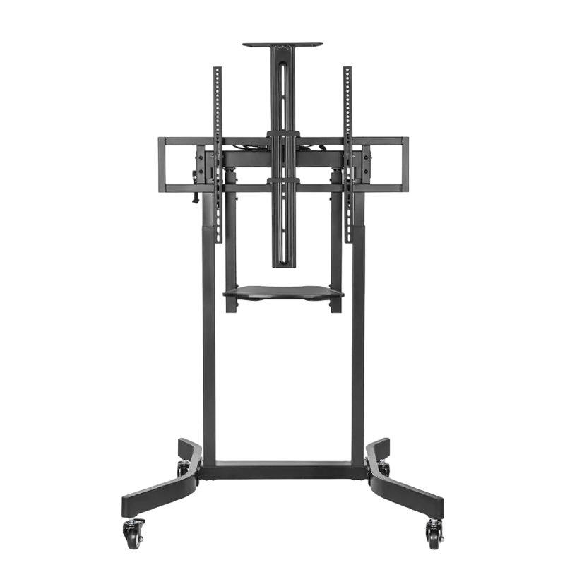Display/TV Mount Stand Gembird TVS-100T-01, 55-100"; Black, VESA; max 120kg, Motorized height adjust