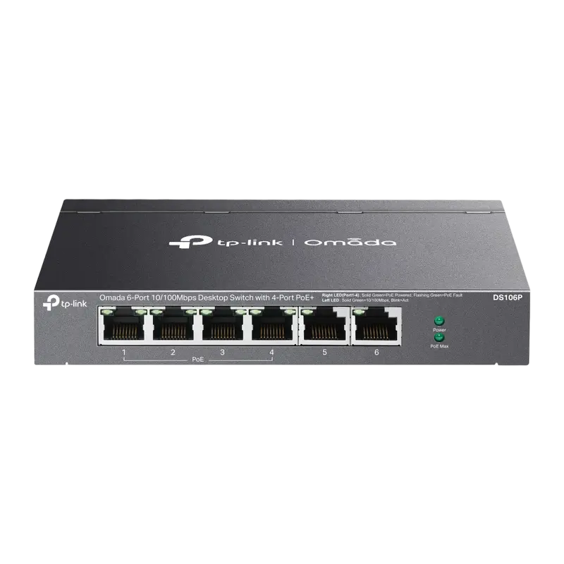 TP-LINK DS106P PoE 67W 6 porturi