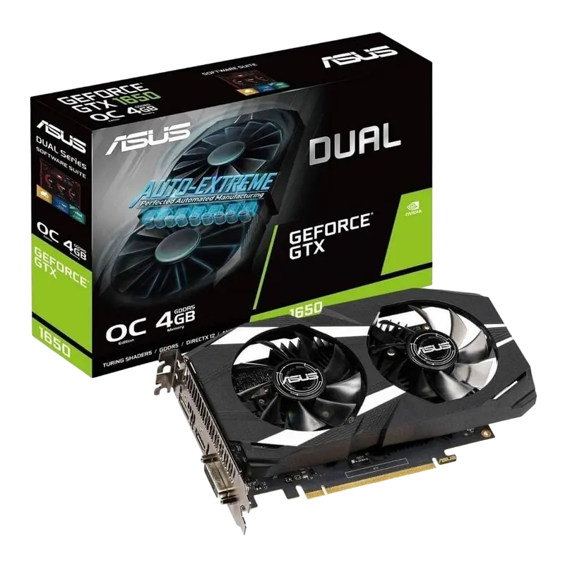 ASUS GTX1650 4GB GDDR5 Dual OC (DUAL-GTX1650-O4G)