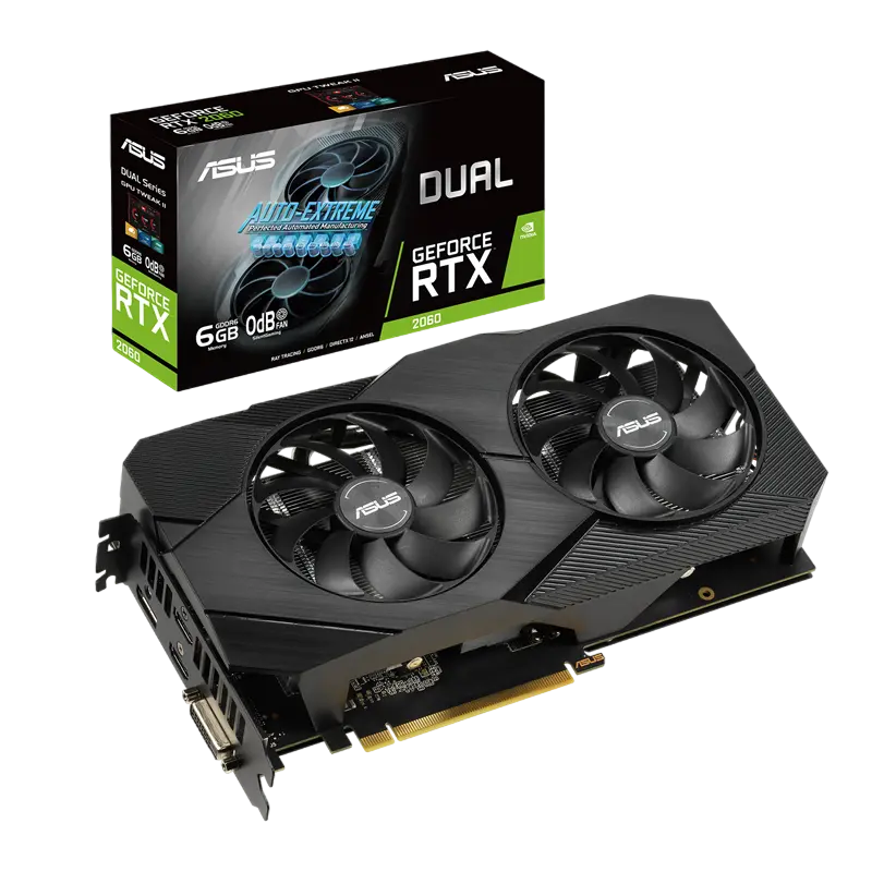ASUS RTX2060 6GB GDDR6 Dual EVO OC (DUAL-RTX2060-O6G-EVO)