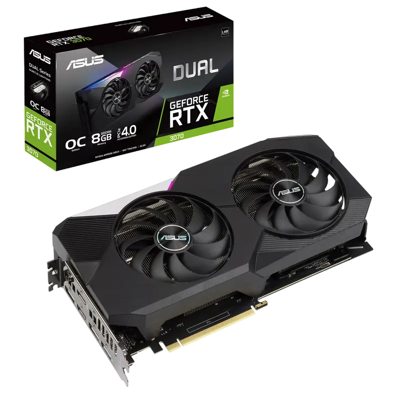 ASUS RTX3070 8GB GDDR6 Dual OC (DUAL-RTX3070-O8G-V2)