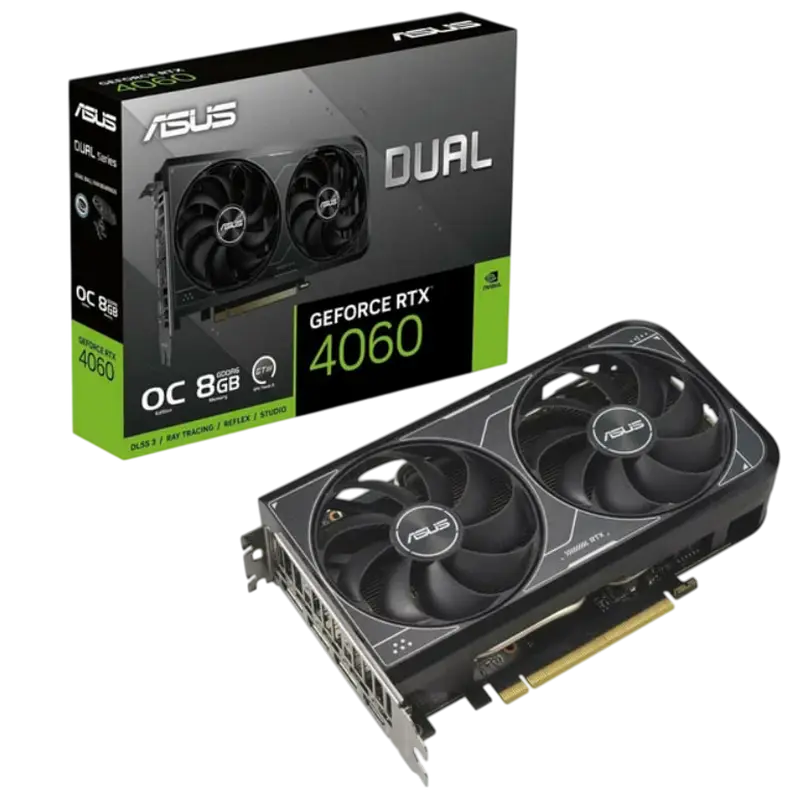 ASUS RTX4060 8GB GDDR6 Dual OC (DUAL-RTX4060-O8G-V2)
