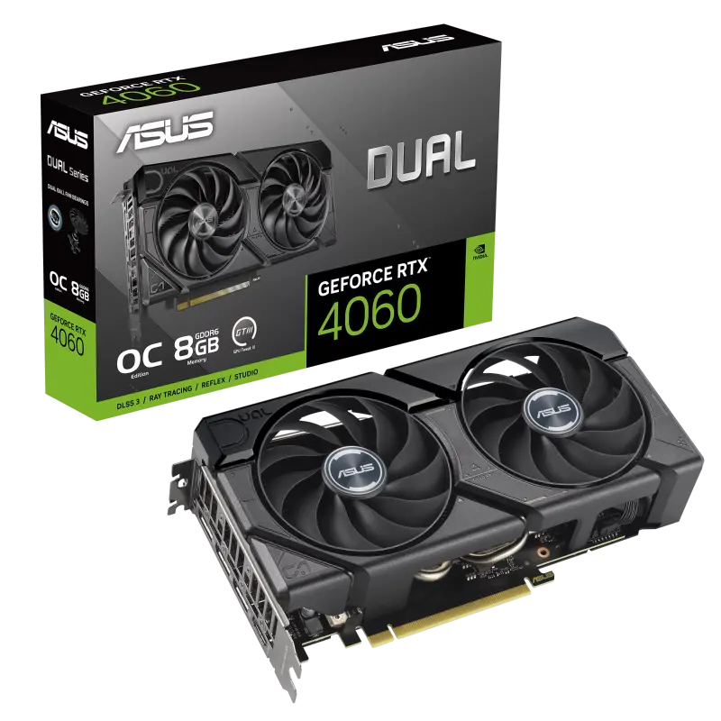 ASUS RTX4060 8GB GDDR6X Dual OC (DUAL-RTX4060-O8G-EVO)