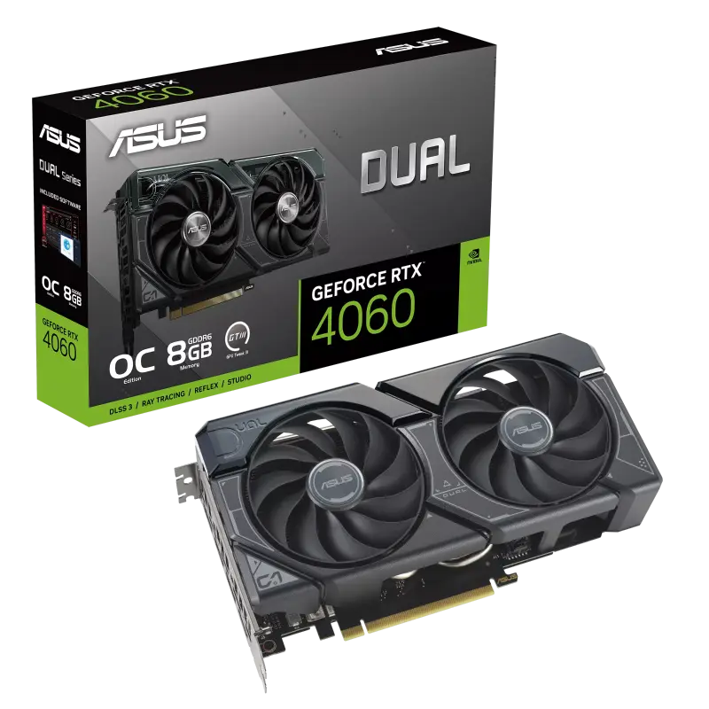 ASUS RTX4060 8GB GDDR6X Dual OC (DUAL-RTX4060-O8G)