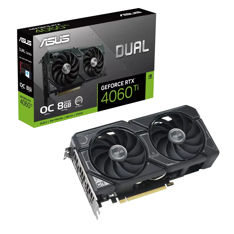 ASUS RTX4060Ti 8GB GDDR6 Dual OC (DUAL-RTX4060TI-O8G)