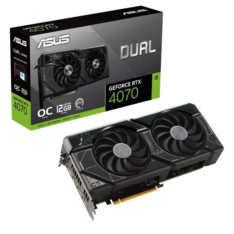 ASUS RTX4070 12GB GDDR6X Dual OC (DUAL-RTX4070-O12G)