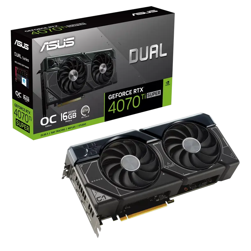 ASUS RTX4070Ti Super 16GB GDDR6X Dual OC (DUAL-RTX4070TIS-O16G)
