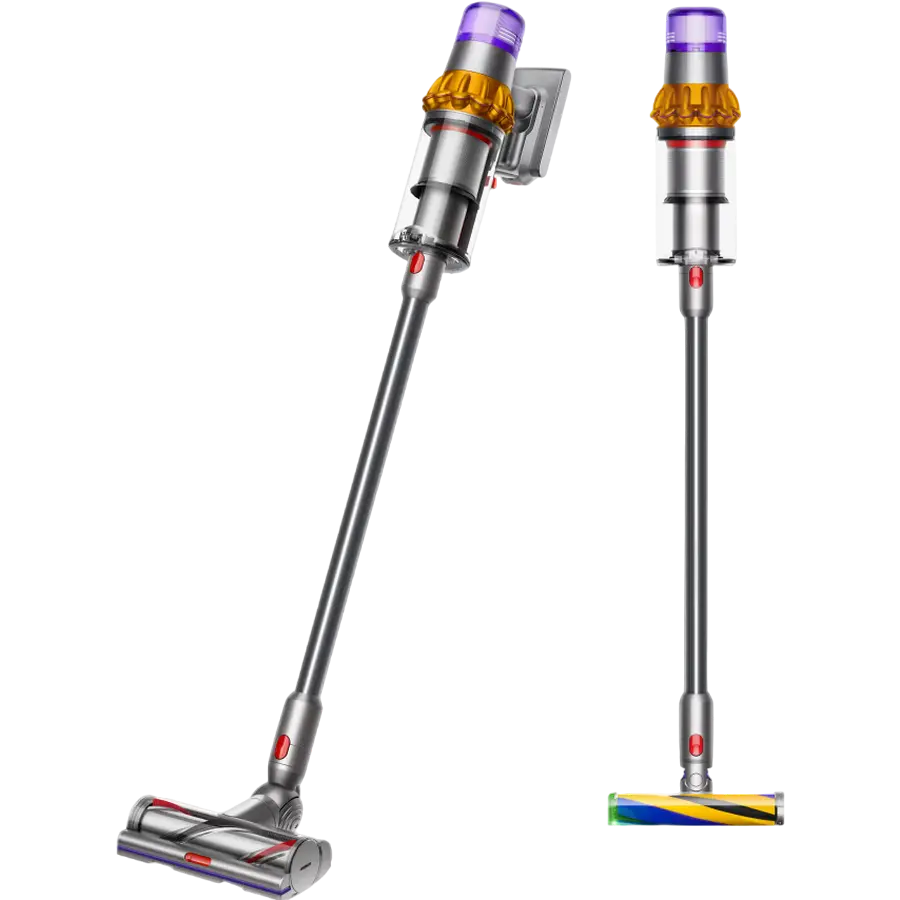 Aspirator Dyson V15 Detect Absolute, 240 W aspirare, vedere posterioară