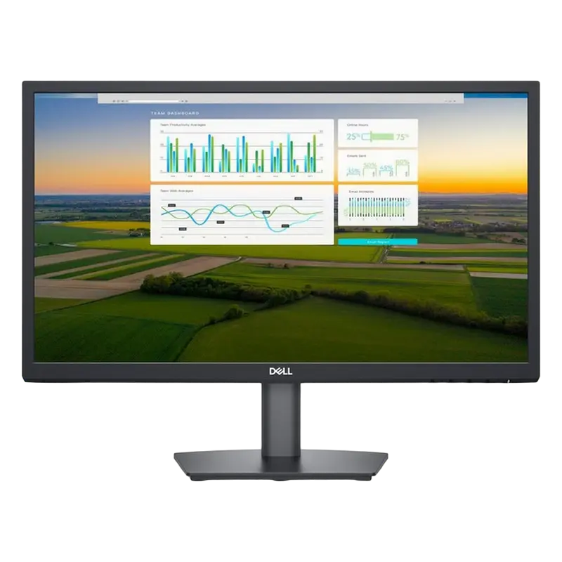 21.5" DELL E2222H. Black, VA, 1920x1080, 60Hz, 5ms, 250cd, CR3000;1, HDMI+DP