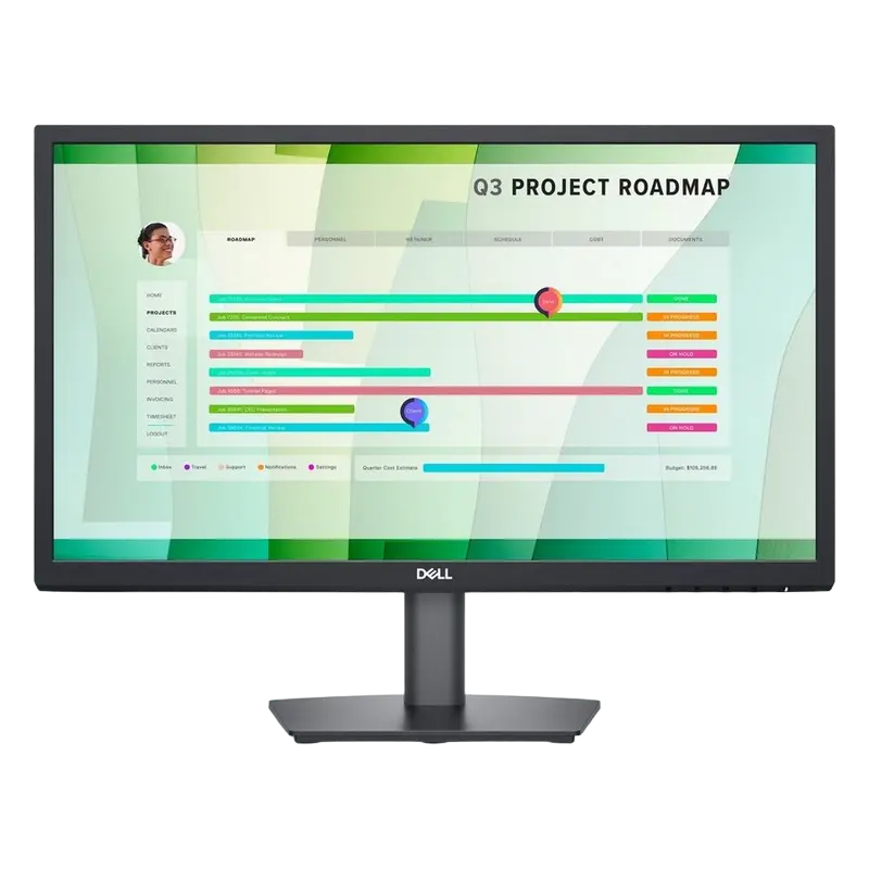 21.5" DELL E2223HN. Black, VA, 1920x1080, 60Hz, 5ms, 250cd, CR3000;1 , D-Sub + HDMI