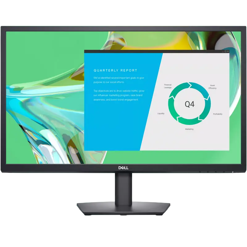 23.8" DELL E2422HN, Black, IPS, 1920x1080, 75Hz, FreeSync, 5ms, 250cd, CR1000:1, D-Sub+HDMI