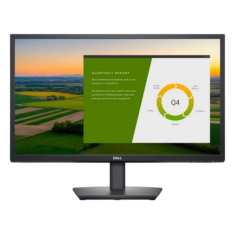 23.8" DELL E2422HS, Black, IPS, 1920x1080, 75Hz, 5ms, 250cd, CR1000:1, D-Sub+DP+HDMI