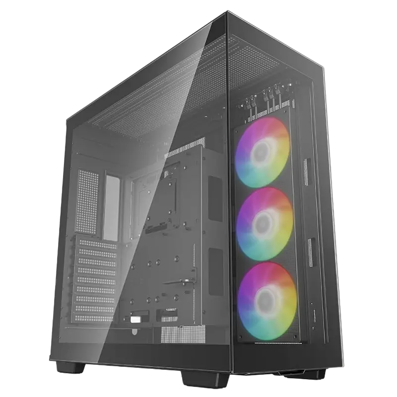 Case EATX Deepcool CH780, w/o PSU, 1x420mm ARGB fan, 4xUSB3.0, 1xUSB-C, Vertical GPU mount, Dual cha