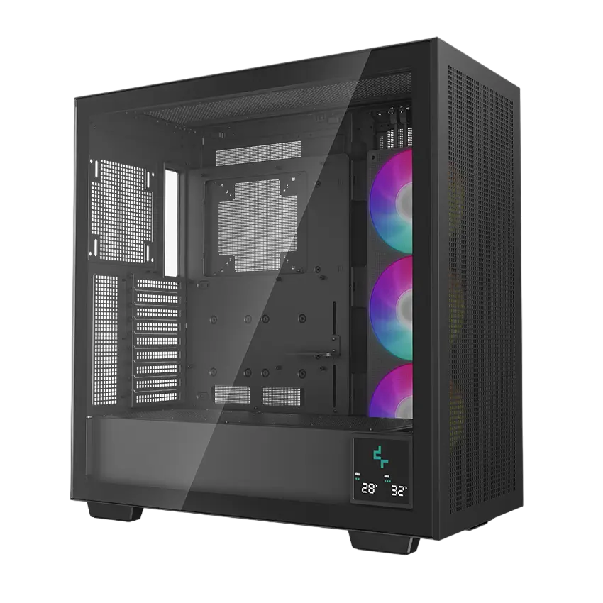 Case EATX Deepcool MORPHEUS, w/o PSU, 1x420mm ARGB fan, 4xUSB3.0, 1xUSB-C, Vertical GPU mount, Dual