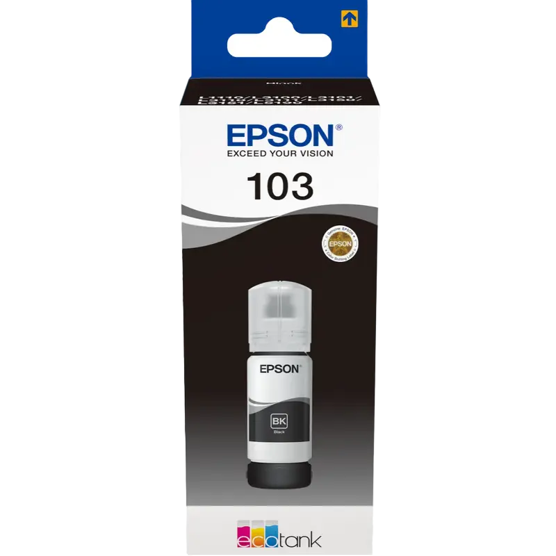Ink Epson C13T00S14A, 103 EcoTank Black ink bottle
