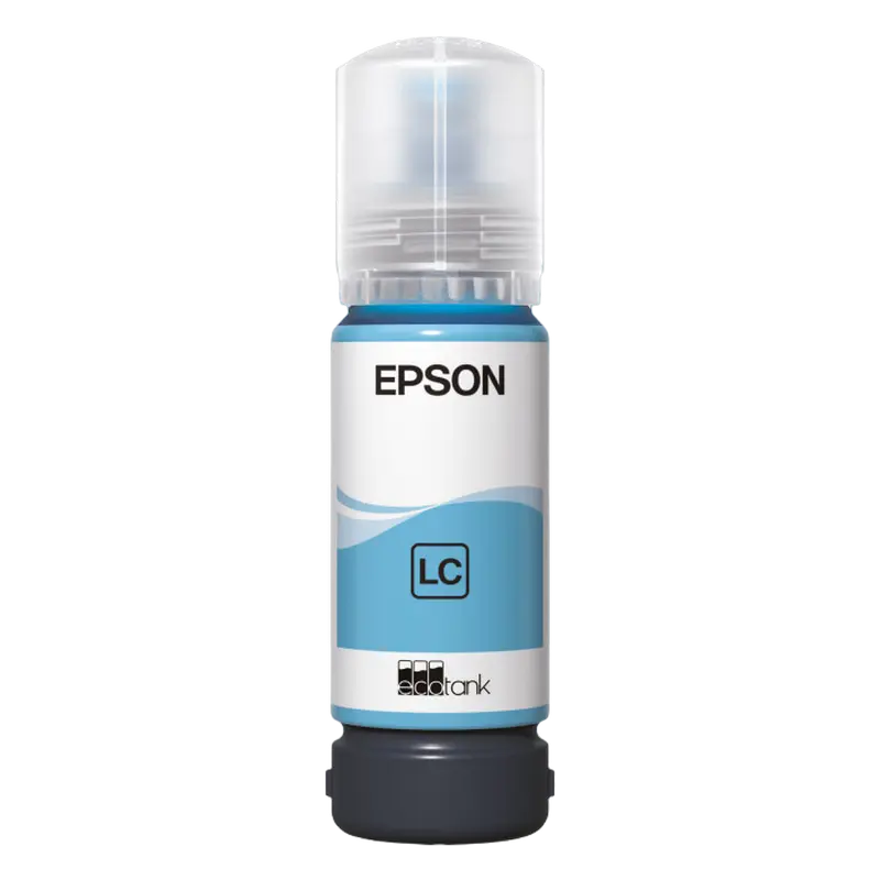 Ink Epson C13T09C54A, 108 EcoTank Light Cyan ink bottle