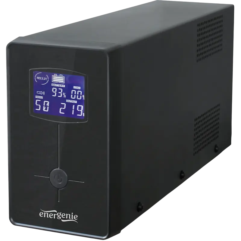 UPS Gembird EG-UPS-031 650VA/390W, Line Interactive, LCD, AVR, USB, 2xIEC, 1xSchuko