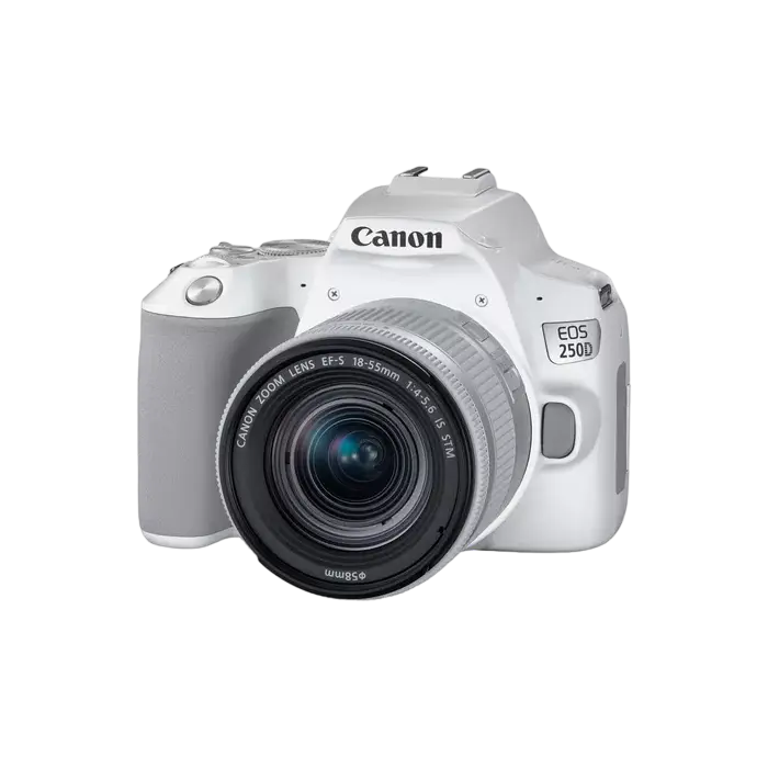 Canon EOS 250D & EF-S 18-55mm f/3.5-5.6 IS STM Kit - White