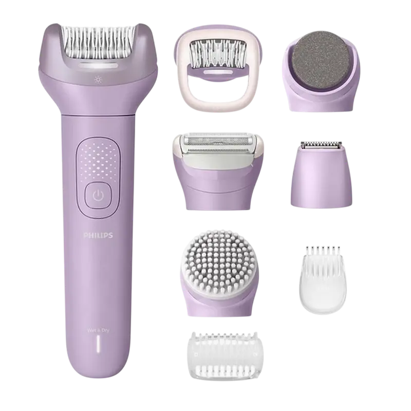 Epilator Philips BRE728/00 Wet & Dry cu 32 de pensete