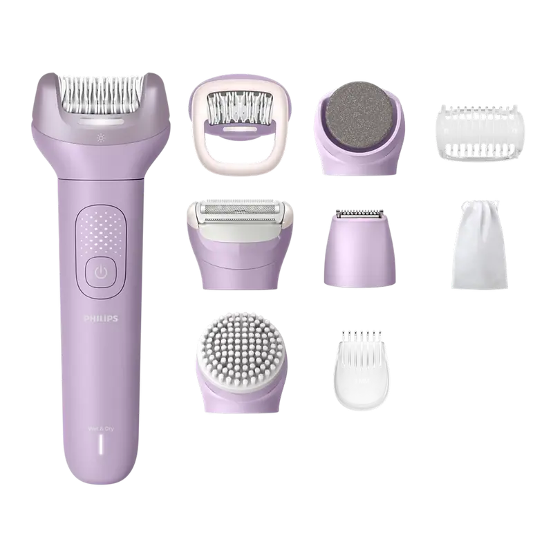 Epilator Philips BRE728/00 Wet & Dry cu 32 de pensete, vedere laterală