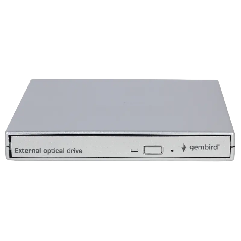 External Slim DVD-RW Drive Gembird "DVD-USB-02-SV", Silver, (USB2.0)