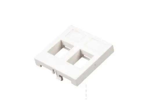 APC Face plate 2 port, Frech type,45x45mm, LY-FP50